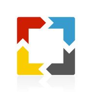 Chevron Chart icon on a white background N67