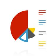 Coxcomb Chart icon on a white background N46