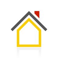 Home icon on a white background N55