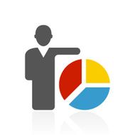 Businessman icon on a white background N142