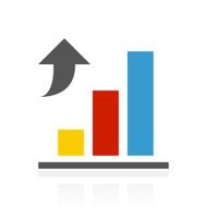 Bar Graph icon on a white background N148