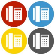 Phone icon on circle buttons