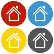 Home icon on circle buttons N15