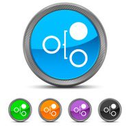 Flowchart icon on circle buttons N35