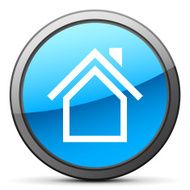 Home icon on a round button N75