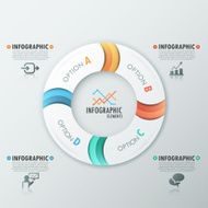 Modern infographics options banner N7