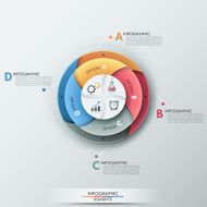 Modern infographics options banner N9