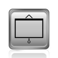 Presentation icon on a square button N17