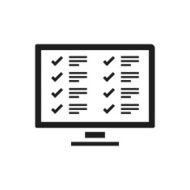 Computer icon on a white background N30