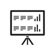 Presentation icon on a white background N28