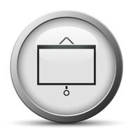 Presentation icon on a silver button N5
