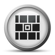 Wall icon on a silver button N8