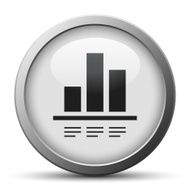 Bar Graph icon on a silver button N23
