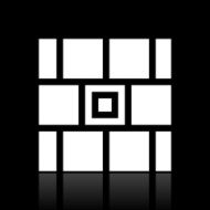 Wall icon on a black background N15