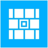 Wall icon on a blue background N10