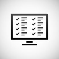 Computer icon on a white background N31