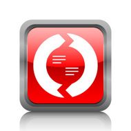 Chevron Chart icon on a square button N47
