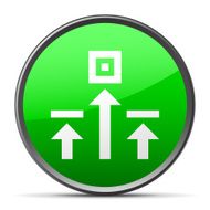 Logistics icon on a round button N82