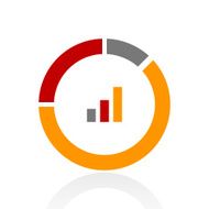 Donut Chart icon on a white background N66