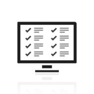 Computer icon on a white background N34