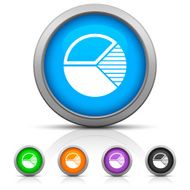 Pie Chart icon on round buttons N12