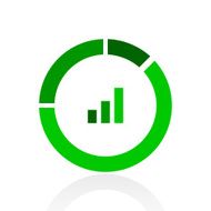 Donut Chart icon on a white background N68
