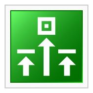 Logistics icon on a square button N37