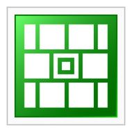 Wall icon on a square button N34