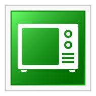 Television Set icon on a square button N11