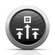 Logistics icon on a round button N85
