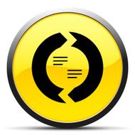 Chevron Chart icon on a round button N109