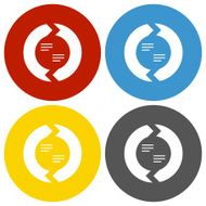 Chevron Chart icon on circle buttons N20
