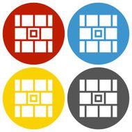 Wall icon on circle buttons N16