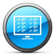 Computer icon on a round button N57