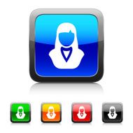 Businesswoman icon on color buttons N11