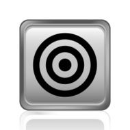 Target icon on a square button N43