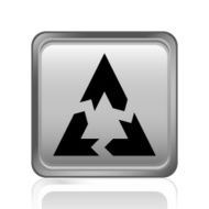 Chevron Chart icon on a square button N50