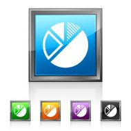 Pie Chart icon on square buttons N18