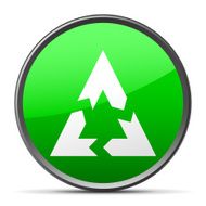 Chevron Chart icon on a round button N112