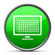 Computer icon on a round button N59