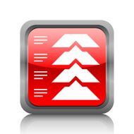 Flowchart icon on a square button N82