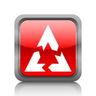 Chevron Chart icon on a square button N52