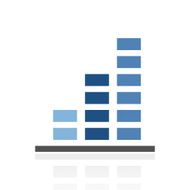 Bar Graph icon on a white background N165