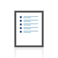 Document icon on a white background N118