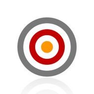 Target icon on a white background N69