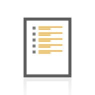 Document icon on a white background N120