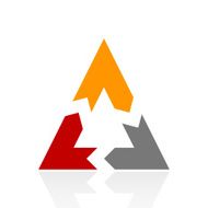 Chevron Chart icon on a white background N76