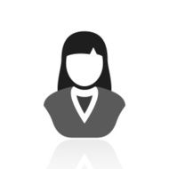 Businesswoman icon on a white background N58