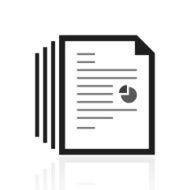 Document icon on a white background N123