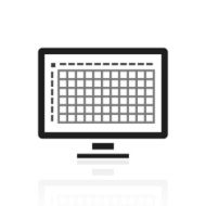 Computer icon on a white background N39